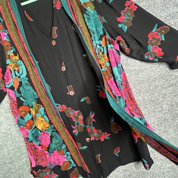 Vintage Lida Caputo Top Dress Floral Button Up Size 1x - Picture 6 of 11